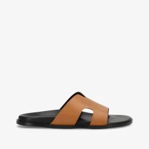 RAE - Cognac læder - Flade sandaler Dame