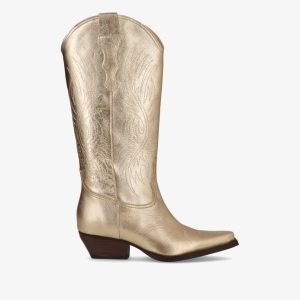 FRANKIE - Cowboy støvle lang - Guld