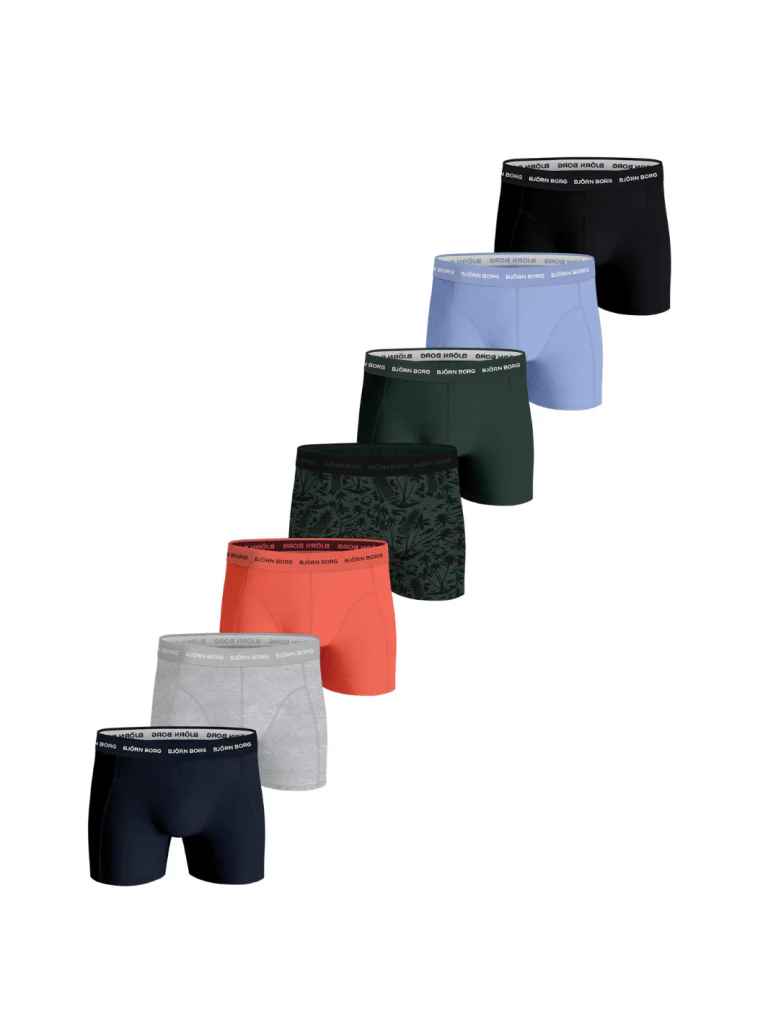 7-pack Björn Borg Flerfärgade boxershorts - Bild 2