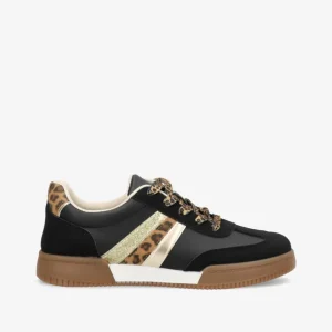 TESSA - Sort - Sneakers Dame