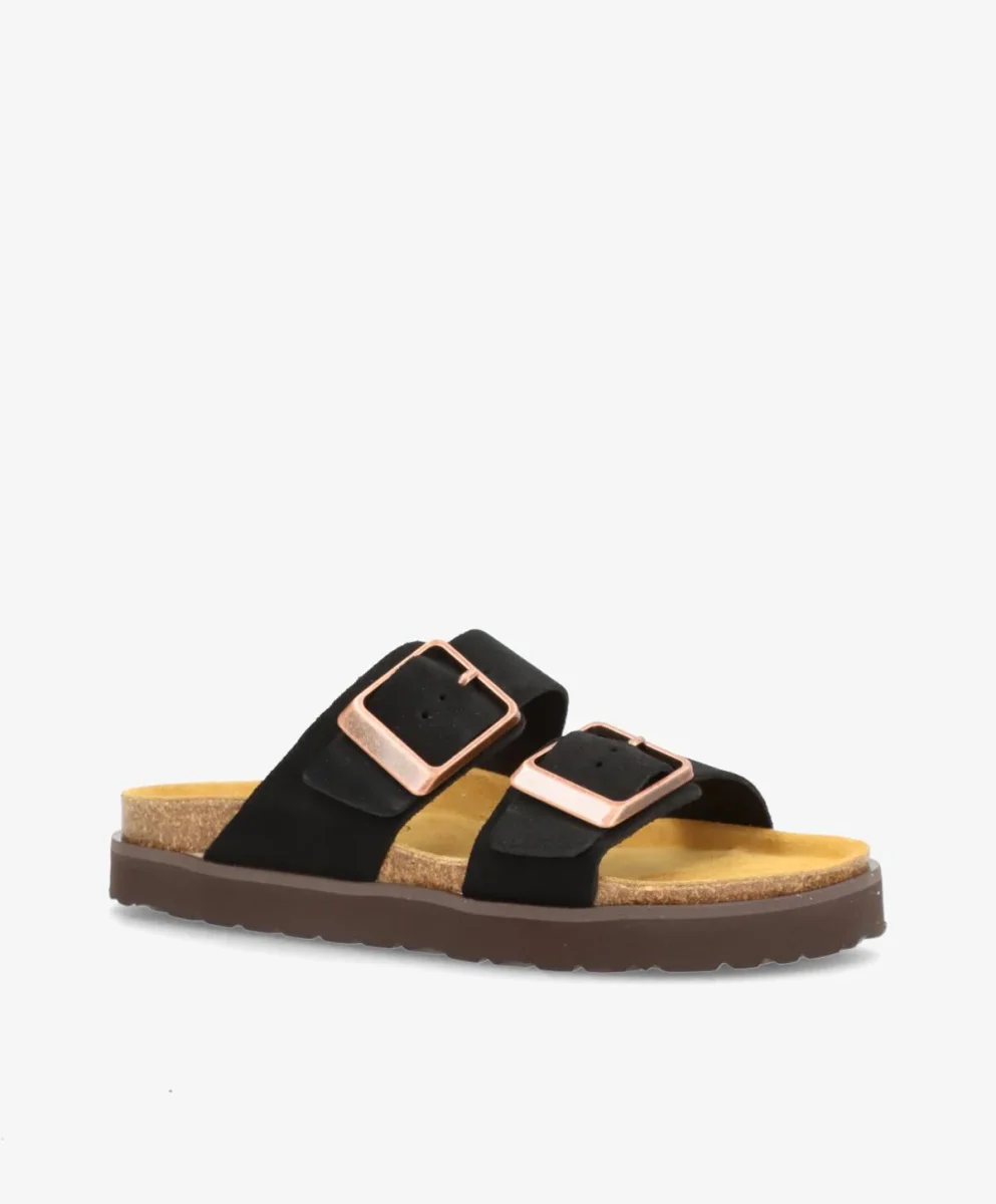 ALEXIA S - Sort ruskind - Sandal Dame - Bild 3