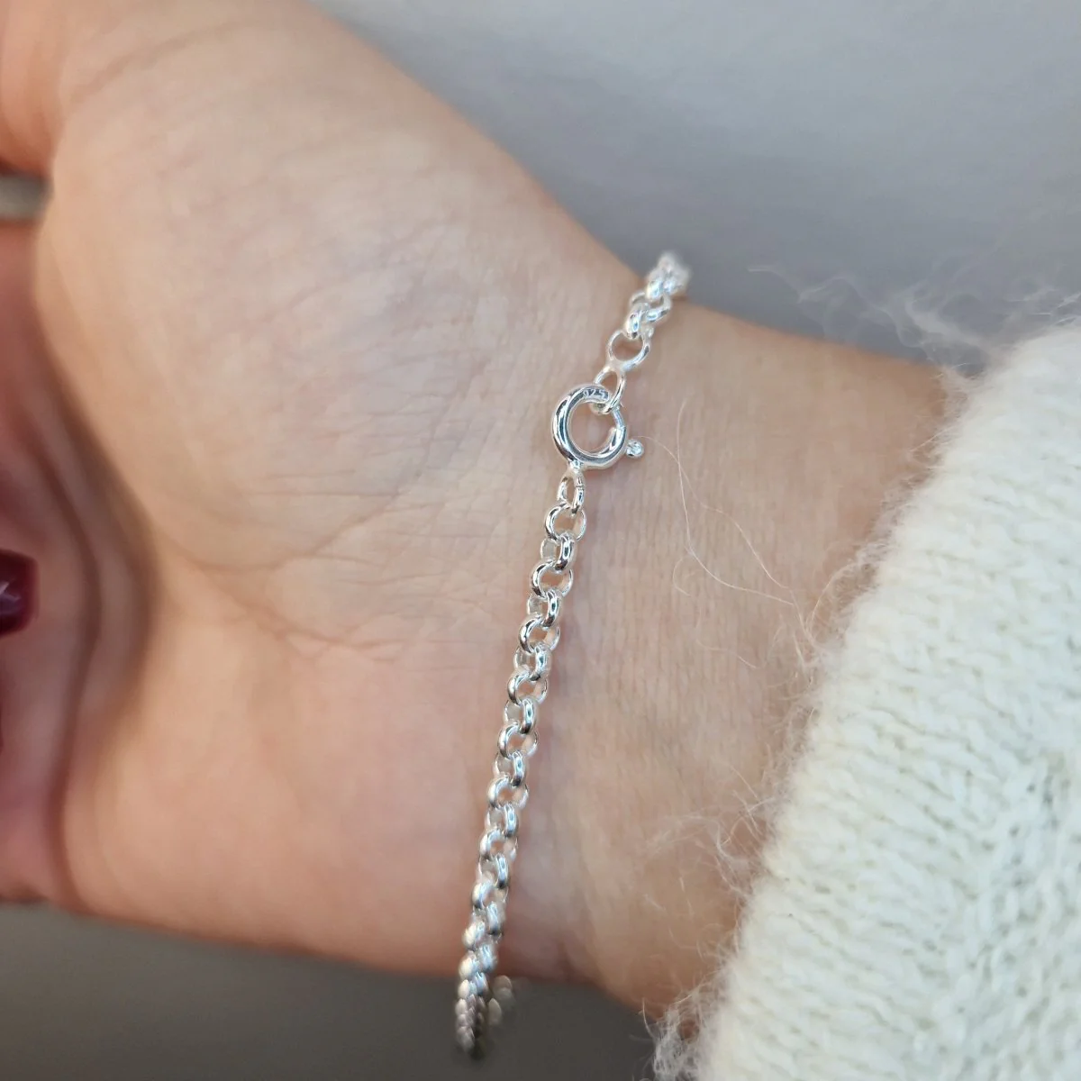 Armband ärtlänk sterling silver - Bredd 3,3mm - Bild 3