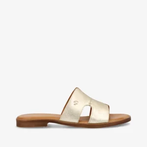 BECCA L - Champagne laminat læder - Sliders