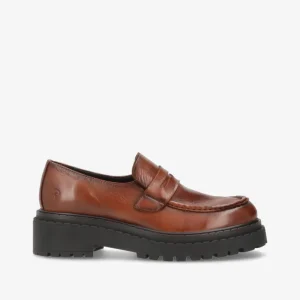 LAPER - Mellembrun læder - Loafers Dame
