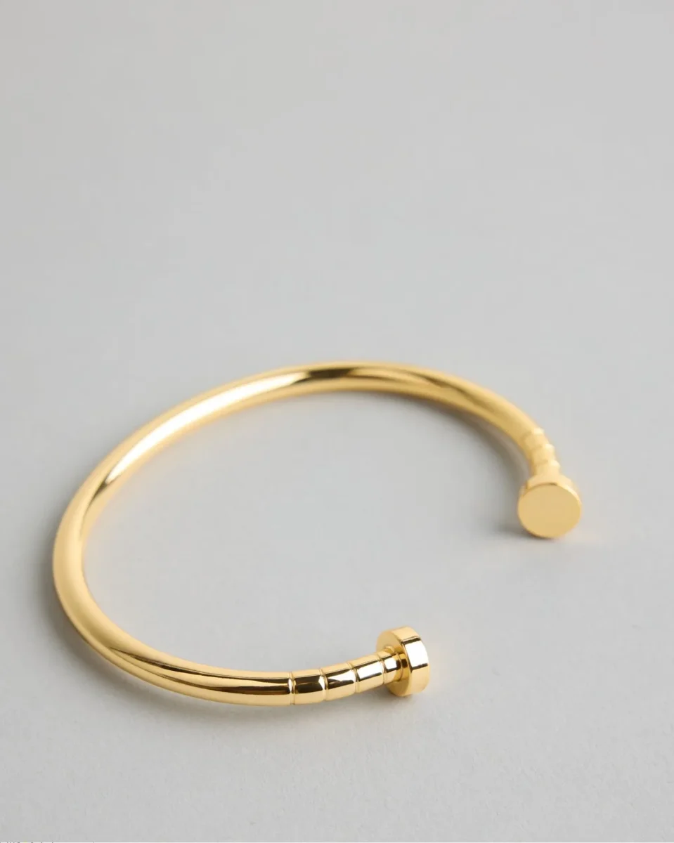 The Alaïa Gold-Plated Bracelet : Gold - Bild 3