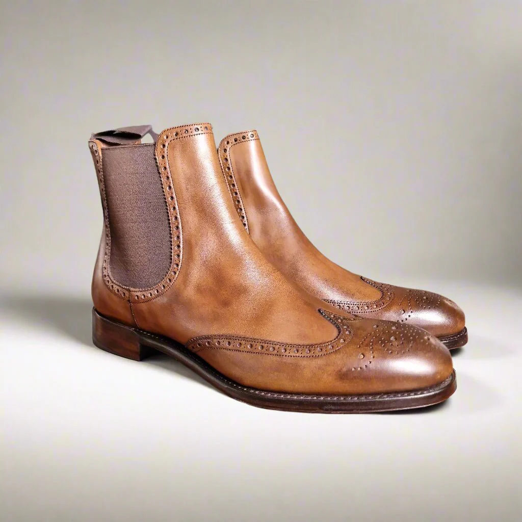 Albert 2 Chelsea Boot, Brown Calf (8F) Joseph Cheaney & Sons