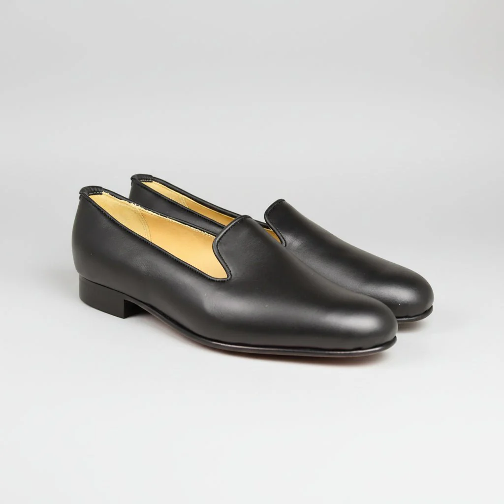 Albert Slipper Black Calf, Bowhill & Elliott