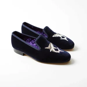 Albert Slipper Navy Shark, Bowhill & Elliott