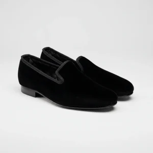 Albert Slipper Plain Black, Crockett & Jones