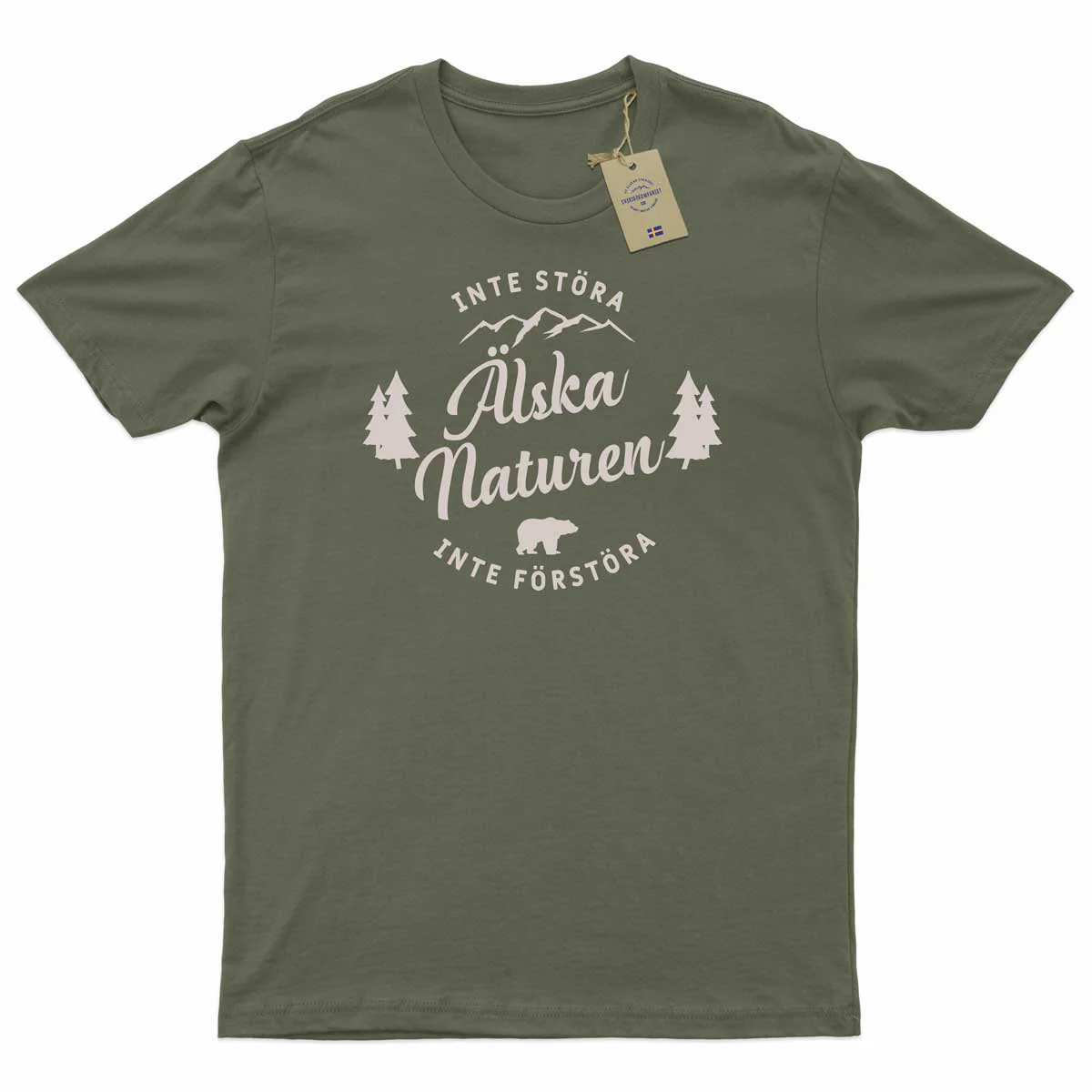 Älska Naturen | T-shirt - Khaki - Bild 2
