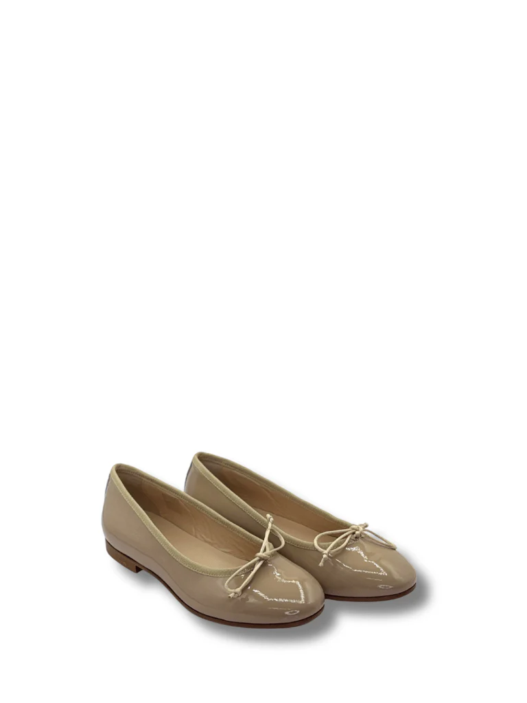 Apair Beige Lakeret Ballerina - Bild 2