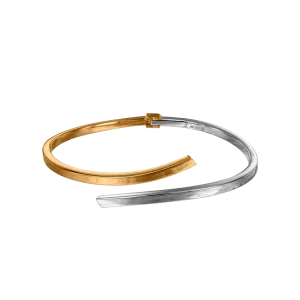 Armring omlott tvåfärgat 18k guld