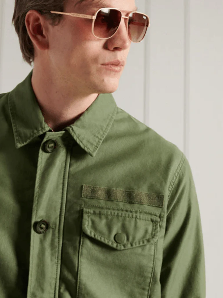 Armégrön Superdry herrjacka - Bild 5