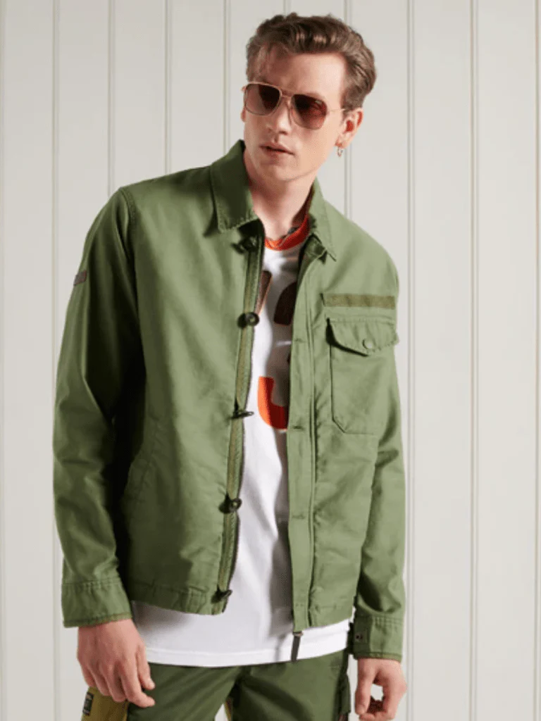 Armégrön Superdry herrjacka - Bild 2
