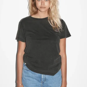 Basic Icôn T-shirt med rund hals för kvinnor