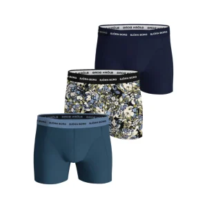 Björn Borg 3-Pack Boxer Shorts Blå - Mønster