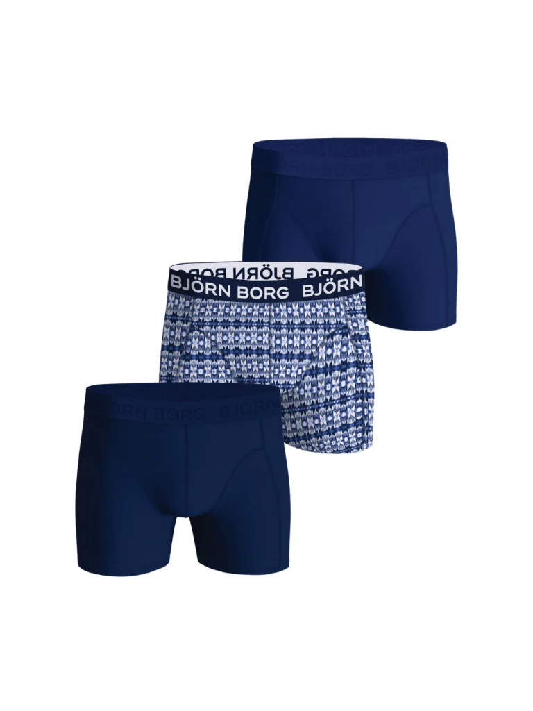 Björn Borg 3-Pack Drenge Boxershorts I Blå Farver - Bild 2