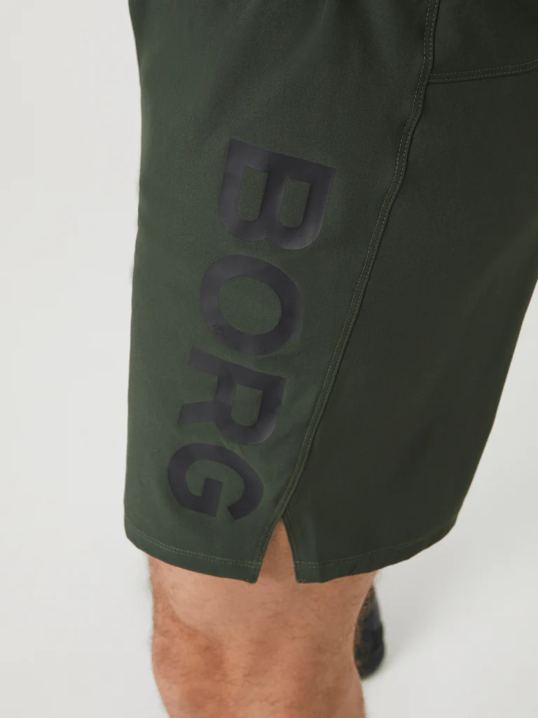 Björn Borg Armygrøn Performance Pocket Shorts - Bild 3