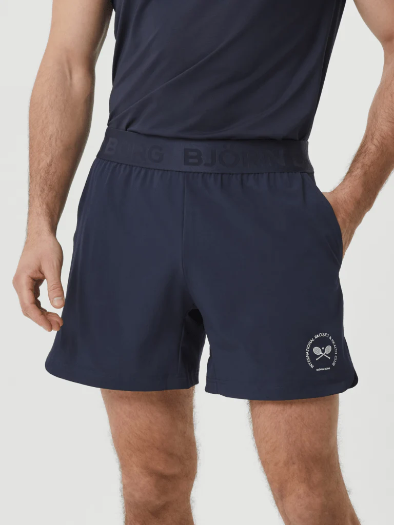 Björn Borg Blå Ace Graphic Performance Shorts - Bild 2