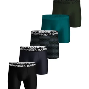 Björn Borg Multifarvet 5-Pack Performance Boxershorts