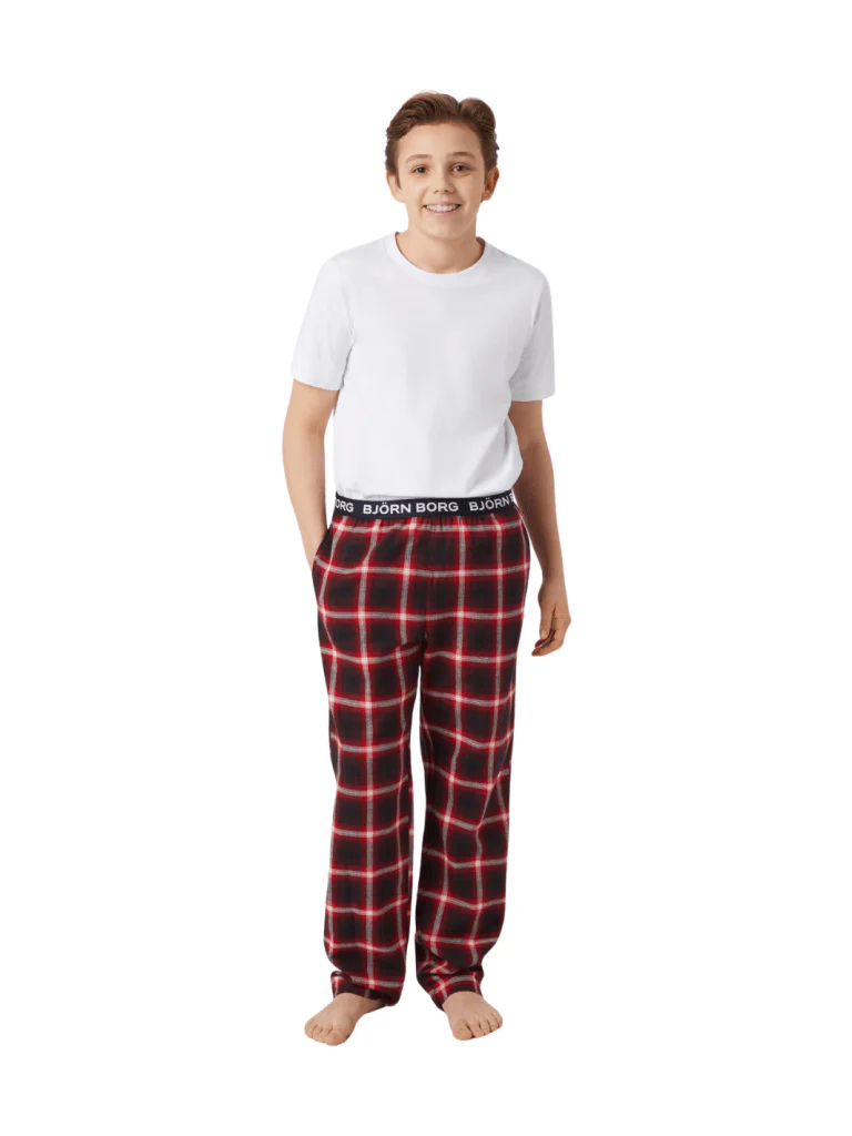 Björn Borg Røde Pyjamas Bukser Til Børn - Bild 4