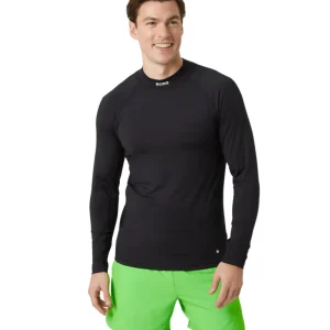 Björn Borg Sort Performance Mock Neck Langærmet T-Shirt