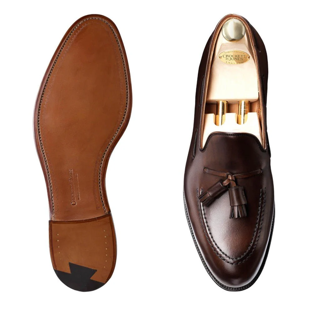 Cavendish Tassel Loafer, Dark Brown Burnished Calf, Crockett & Jones - Bild 3