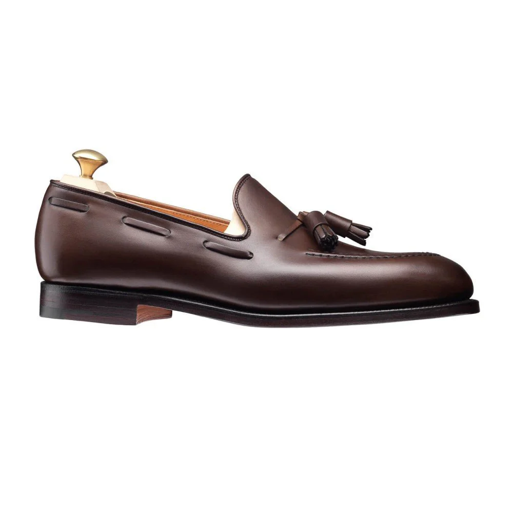Cavendish Tassel Loafer, Dark Brown Burnished Calf, Crockett & Jones - Bild 4