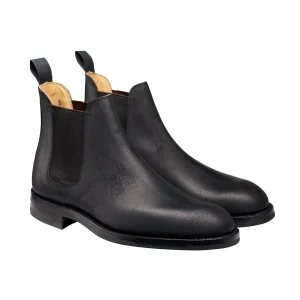 Chelsea 5 Boot, Black Rough-Out Suede ‘Dainite’ Crockett & Jones