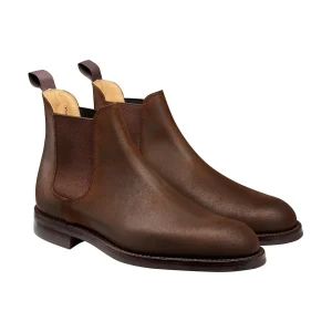 Chelsea 5 Boot, Dark Brown Rough-Out Suede ‘Dainite’ Crockett & Jones