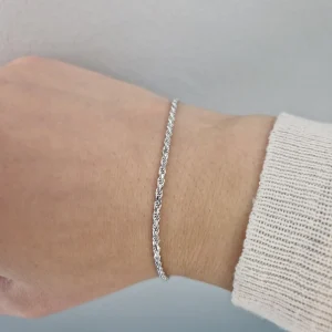 Cordell armband 8-kantig 18k vitguld