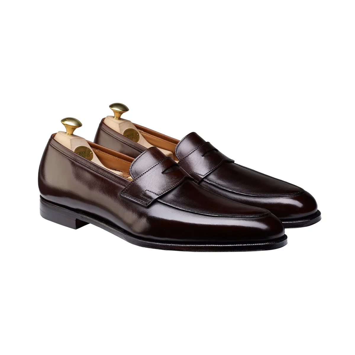 Crawford Penny Loafer, Dark Brown Antique Calf, Crockett & Jones - Bild 2