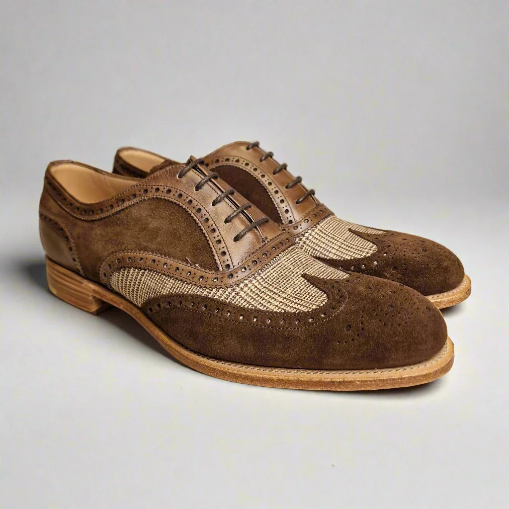 Ernest II Mocha/Plough/Deans Suede (8,5F & 9F) Joseph Cheaney & Sons