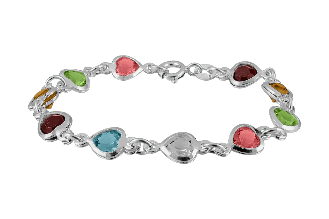 Barn Armband Färgglatt Silver - Bild 2