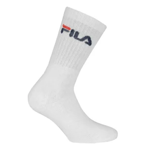 FILA Hvid Crew Logo Terry Tennissokker 3 Pack Unisex