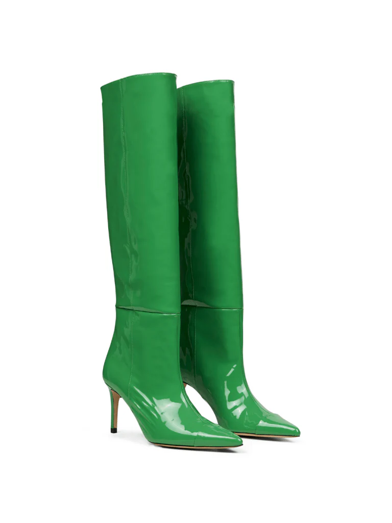 Grön Lång Custommade Alia Patent Boot - Bild 2