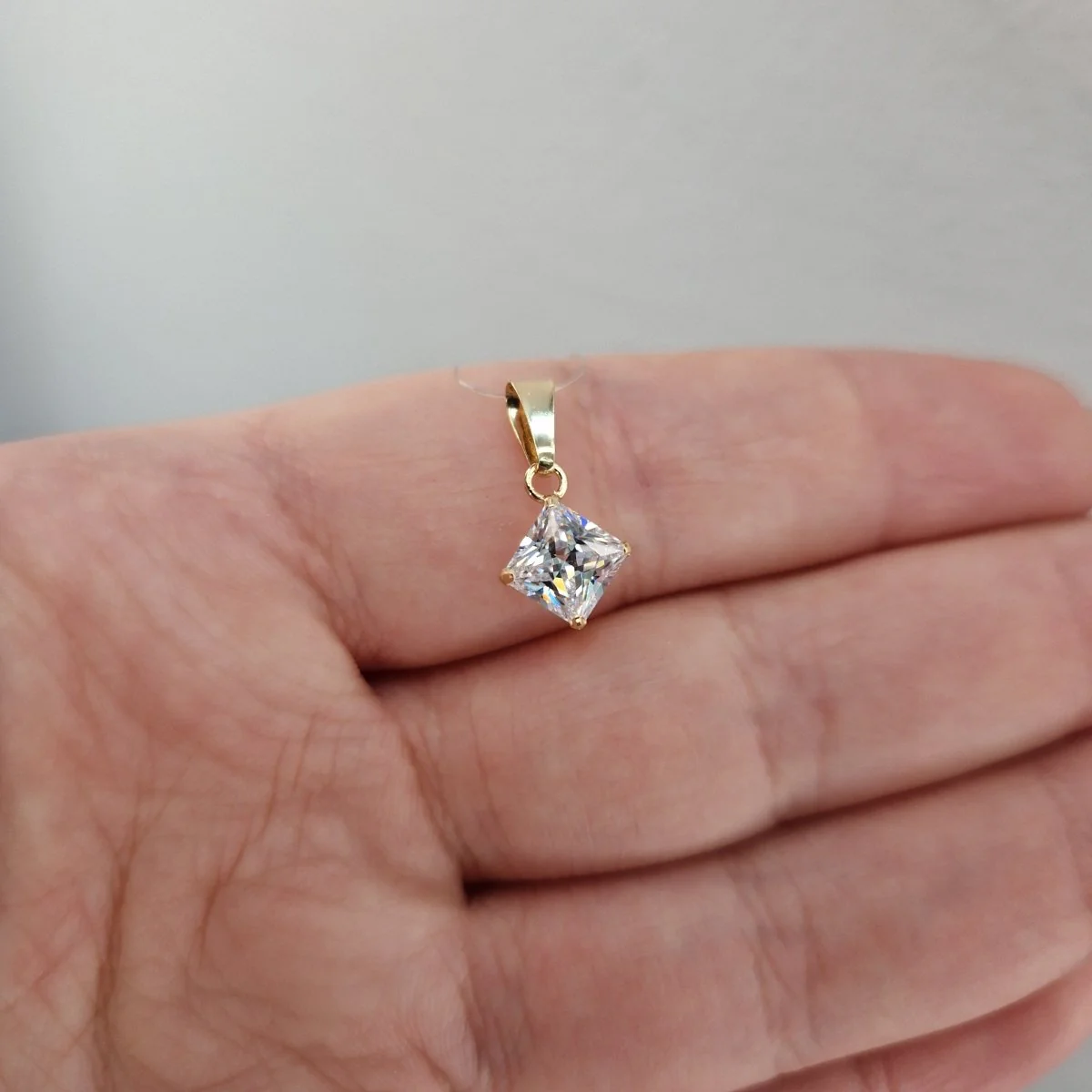 Hänge 18k guld med Cubic Zirkonia - Bild 3