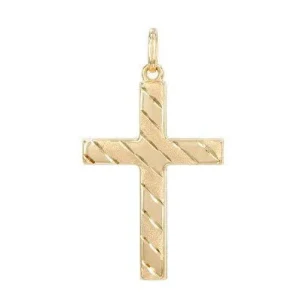 Hänge - Glittrigt kors 18k guld