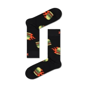 Happy Socks Brændende Burger Strømpe Til Ham