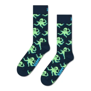 Happy Socks Mørkeblå Blæksprutte Strømpe Til Ham
