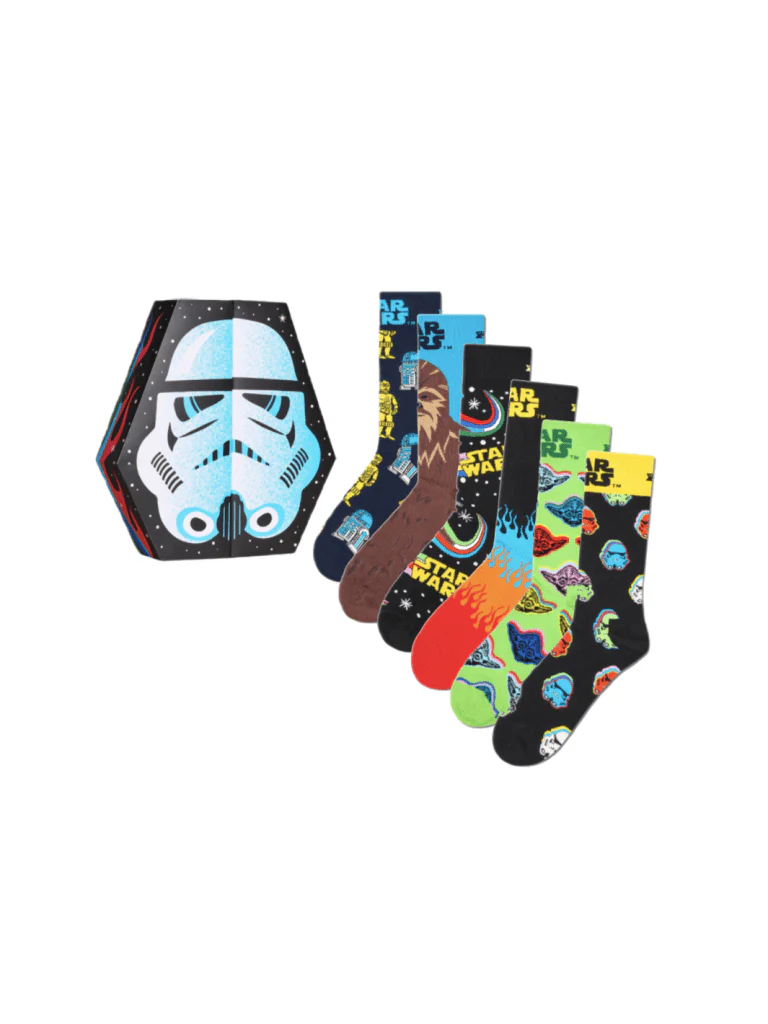 Happy Socks STAR WARS 6-Pack Gaveæske Til Ham Og Hende
