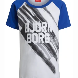 Vit Björn Borg baseball T-shirt för pojkar