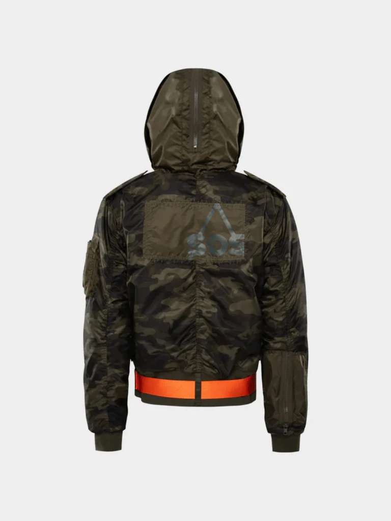 Cliff Bomber hoodiejacka för män - Bild 3