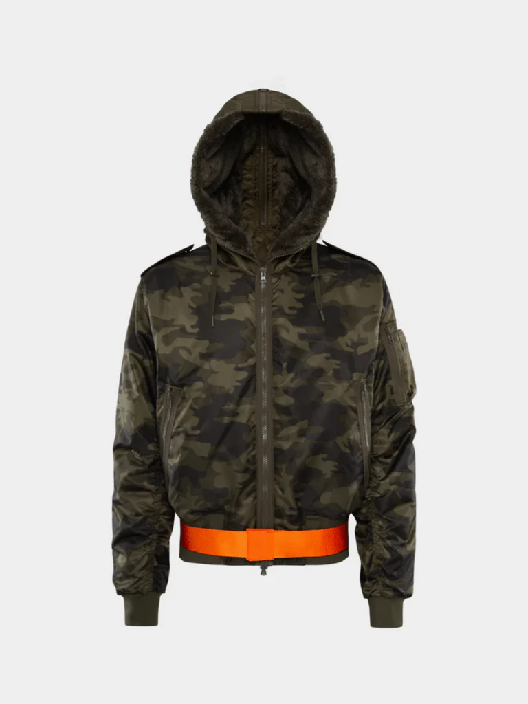 Cliff Bomber hoodiejacka för män