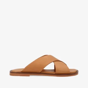 BIONNE - Cognac læder - Sliders Dame