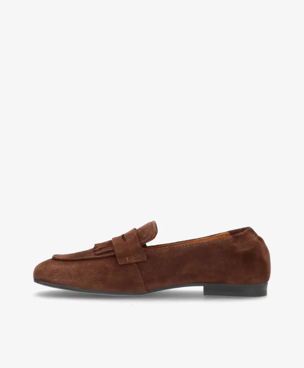 LILOU S - Mørkebrun ruskind - Loafer Dame - Bild 5