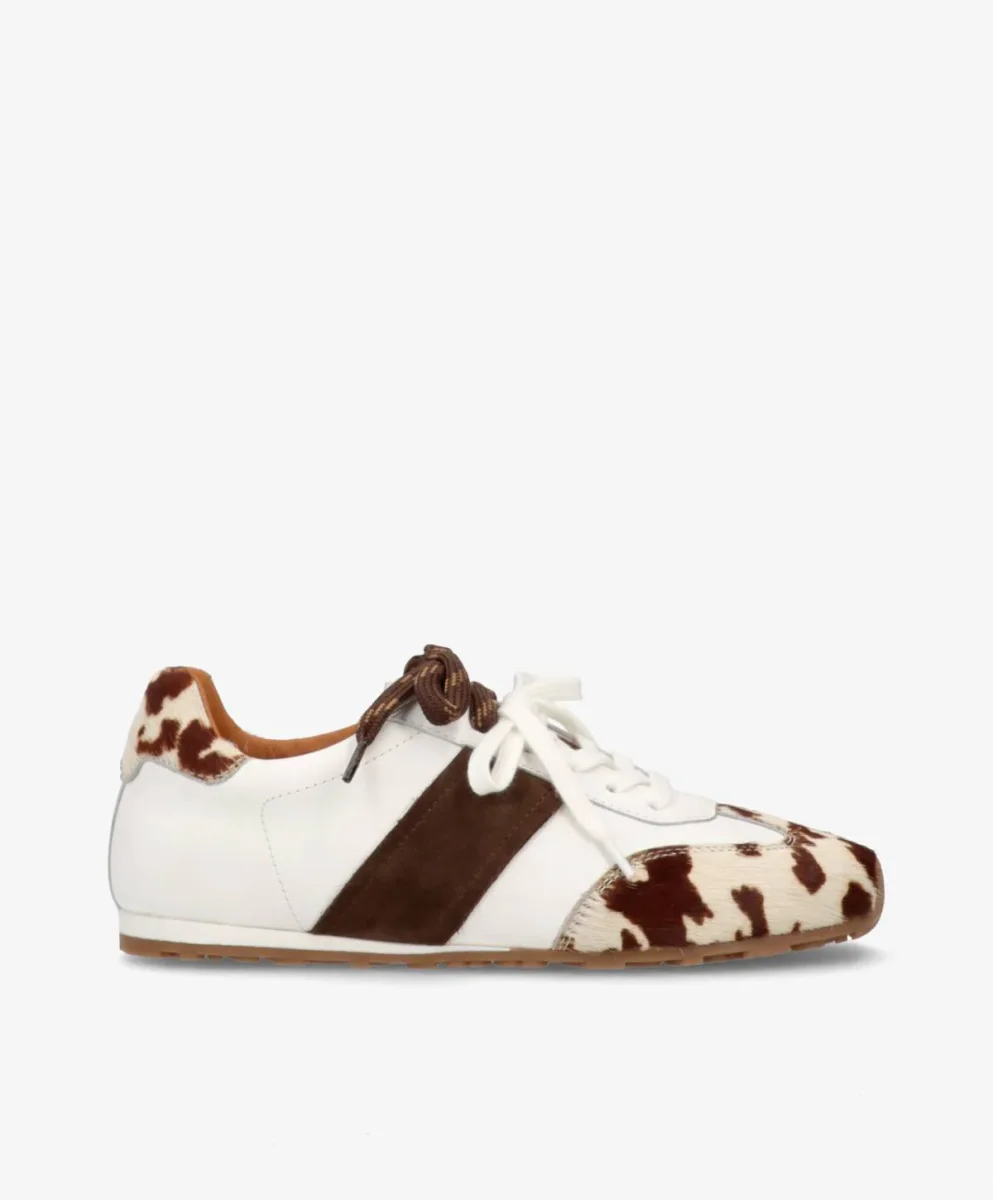 NOVEL LHa - Hvid m. koprint læder - Sneakers low Dame - Bild 2