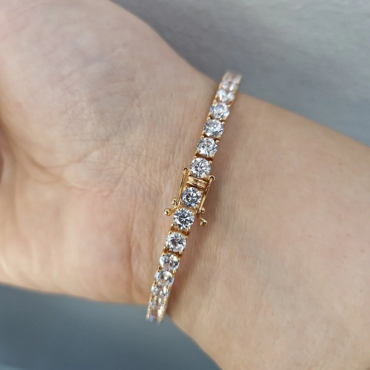 Tennisarmband 18karat guld 4mm - Bild 4