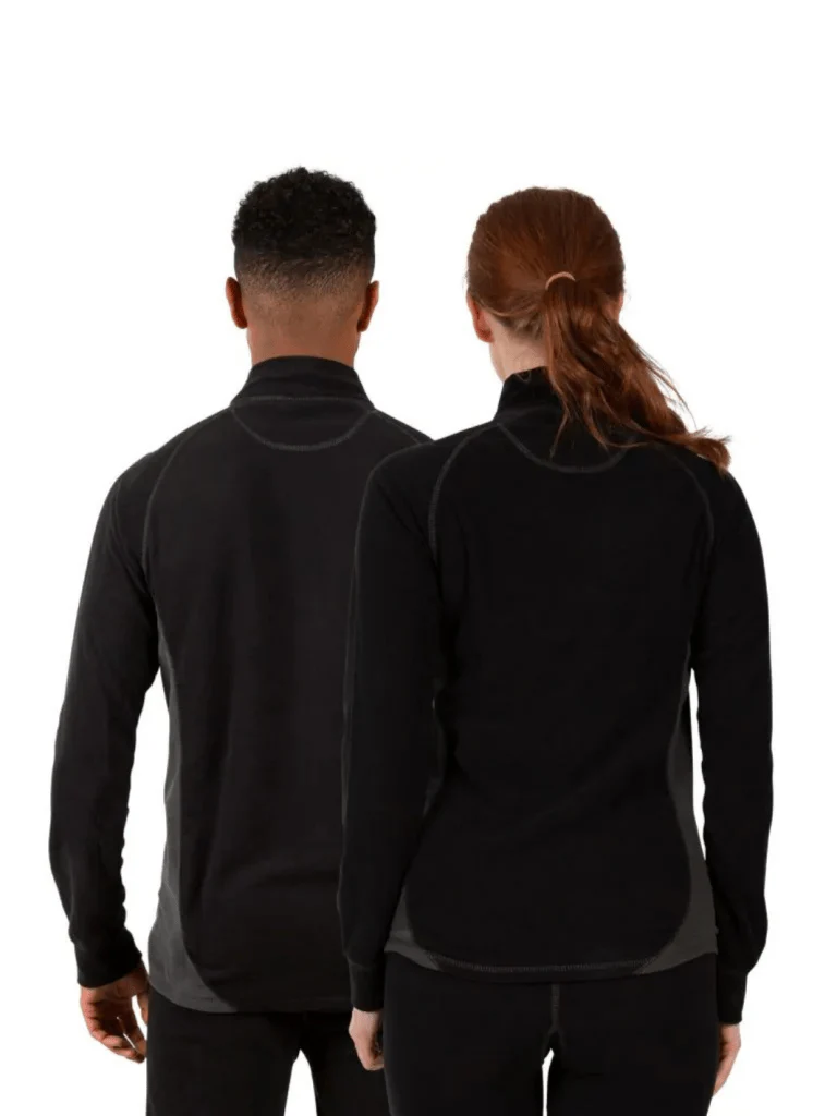 Trespass Sort Thriller Unisex Fleece Skiundertøj - Bild 5